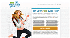 Desktop Screenshot of freeeducationguide.com